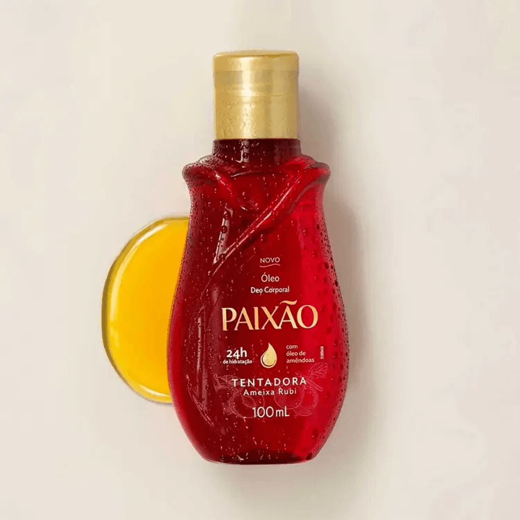Paixão Tentadora Óleo Deo Corporal Ameixa Rubi 100mL - Imagem 3